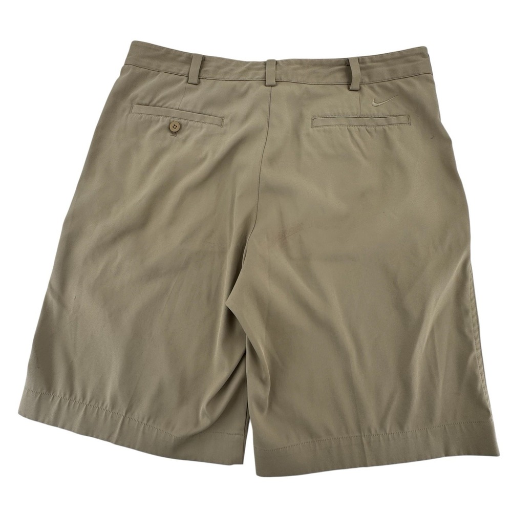 Nike Golf‎ Shorts Mens 34 Khaki Dri Fit Standard Fit Flat Front Pockets - Picture 3 of 9